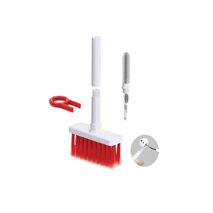 5 in 1 Keyboard Cleaning Brush Kit, Multi-Function Cleaning Tools Kit for Compute -RED