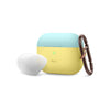 Elago Airpods Pro Duo Hang Case (2 Caps + 1 Body) Coral Blue and Nightglow Blue / Bottom - Yellow