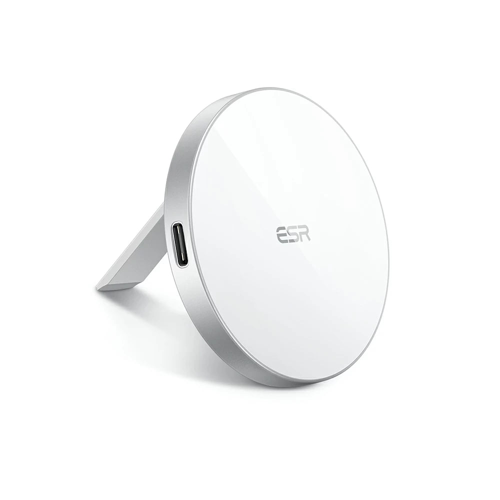 HaloLock™ Kickstand MagSafe Compatible Wireless Charger - White