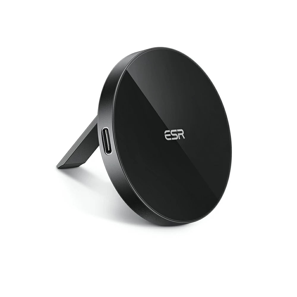 HaloLock™ Kickstand MagSafe Compatible Wireless Charger - Black