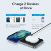 HaloLock™ 2-in-1 Magnetic Wireless Charger - Black