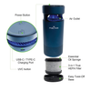 Portable Car Air Purifier with HEPA Filter by Macnoa Pure