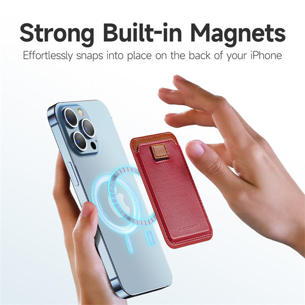 Magnetic Leather Wallet with MagSafe