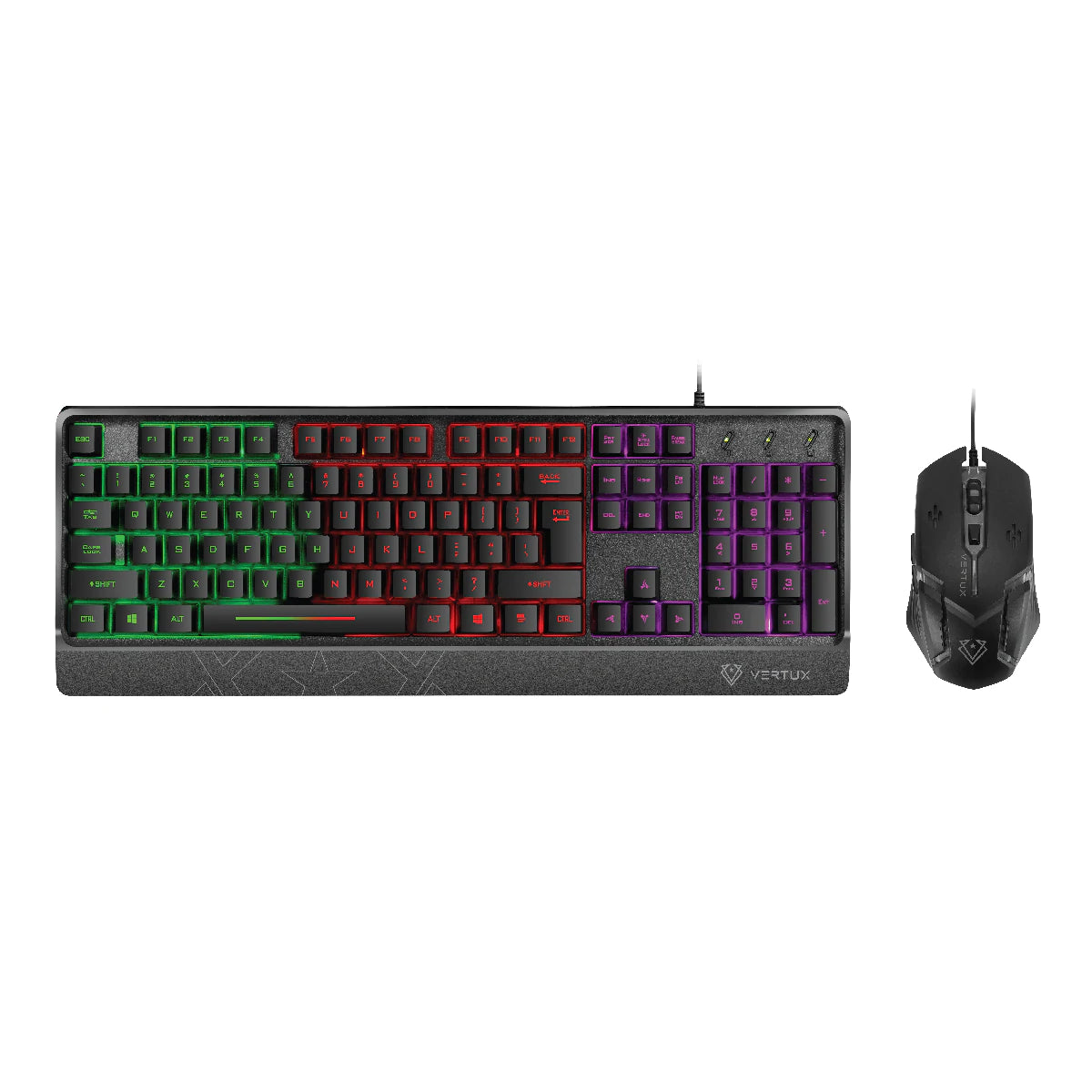 Orion Backlit Ergonomic Wired Gaming Keyboard & Mouse