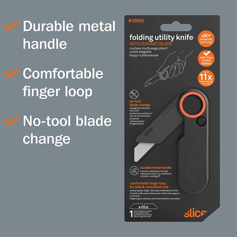 SLICE Folding Utility Knife with Ceramic blade