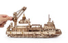 Wooden self-propelled 3D puzzle for adults Research Vessel