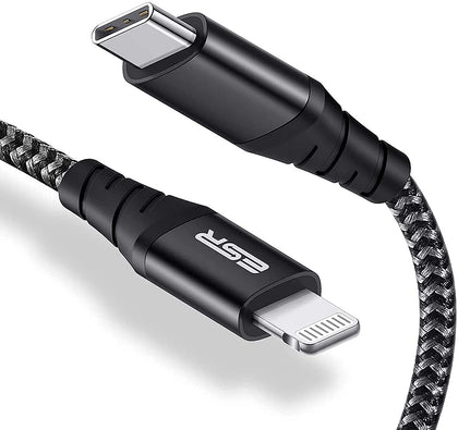 ESR USB-C to Lightning Cable, (1 Meter, MFi-Certified), PD Fast Charging Cable