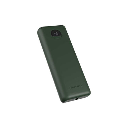 Powerology Power Bank 20000mAh With 30W PD & QC3.0 USB-A and USB-C (Green)